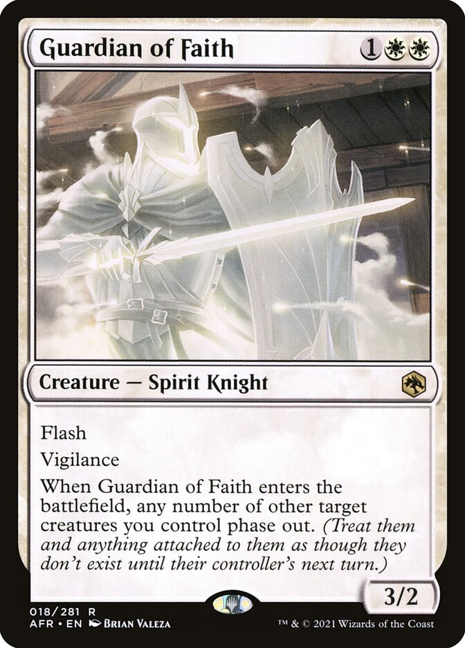 Guardian of Faith card front