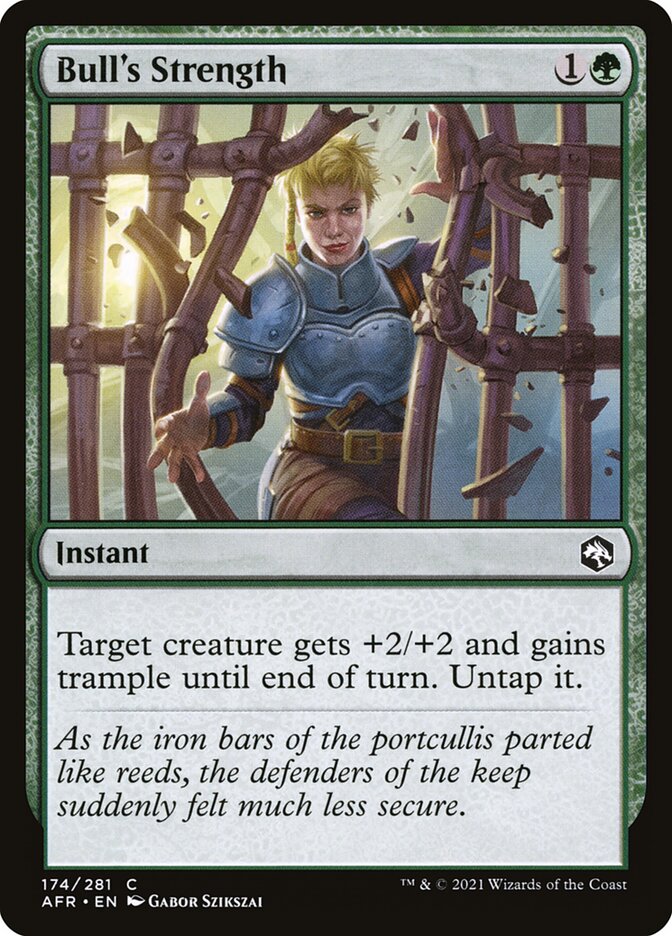 Bull's Strength card front