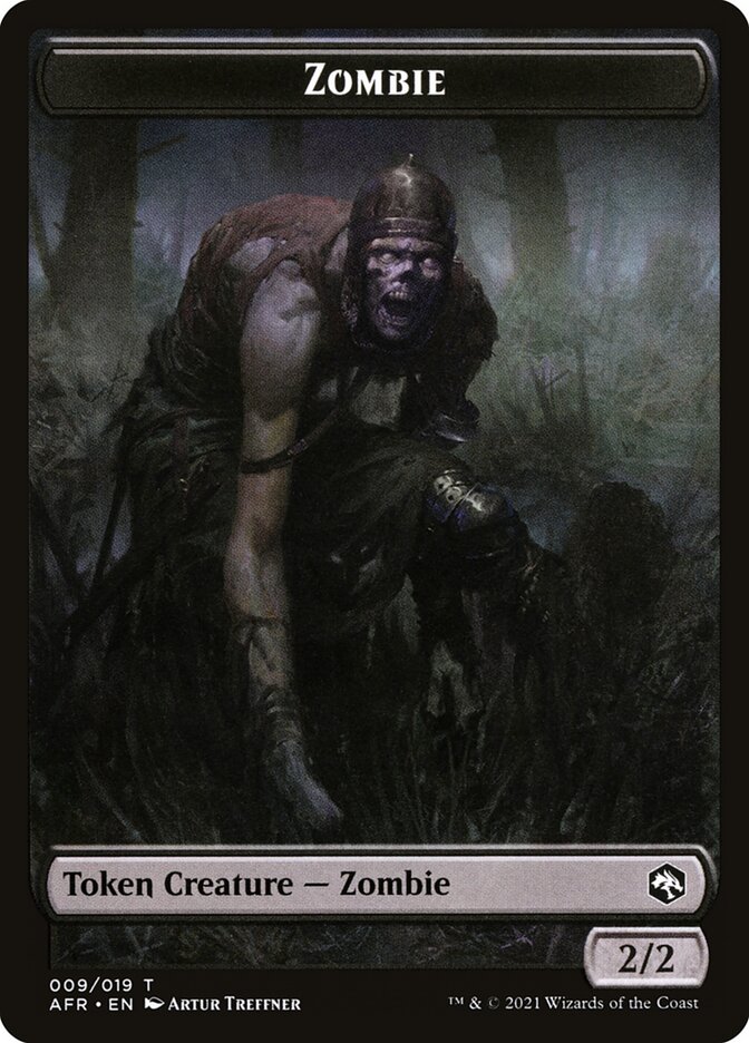 Zombie card front