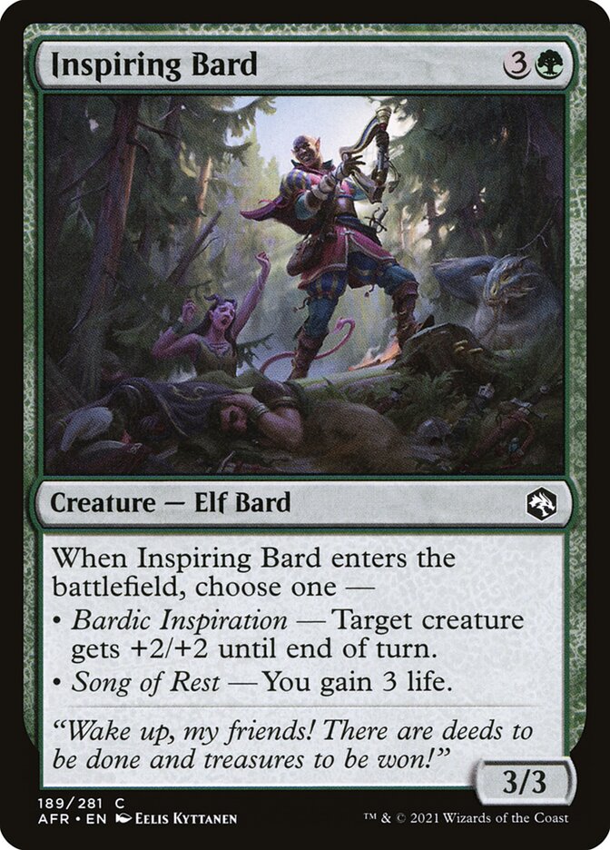 Inspiring Bard card front