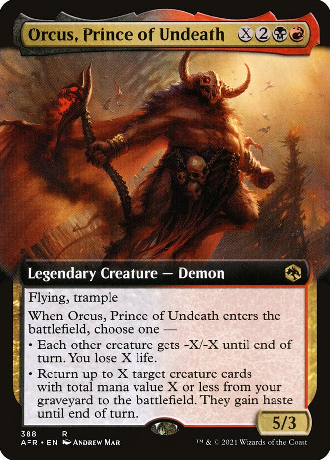 Orcus, Prince of Undeath card front