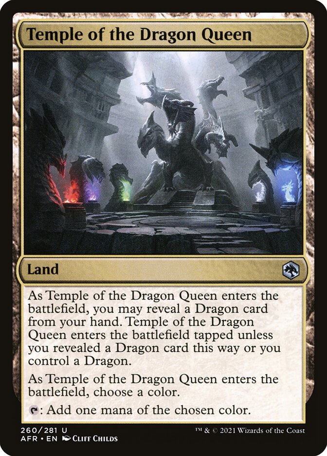 Temple of the Dragon Queen card front