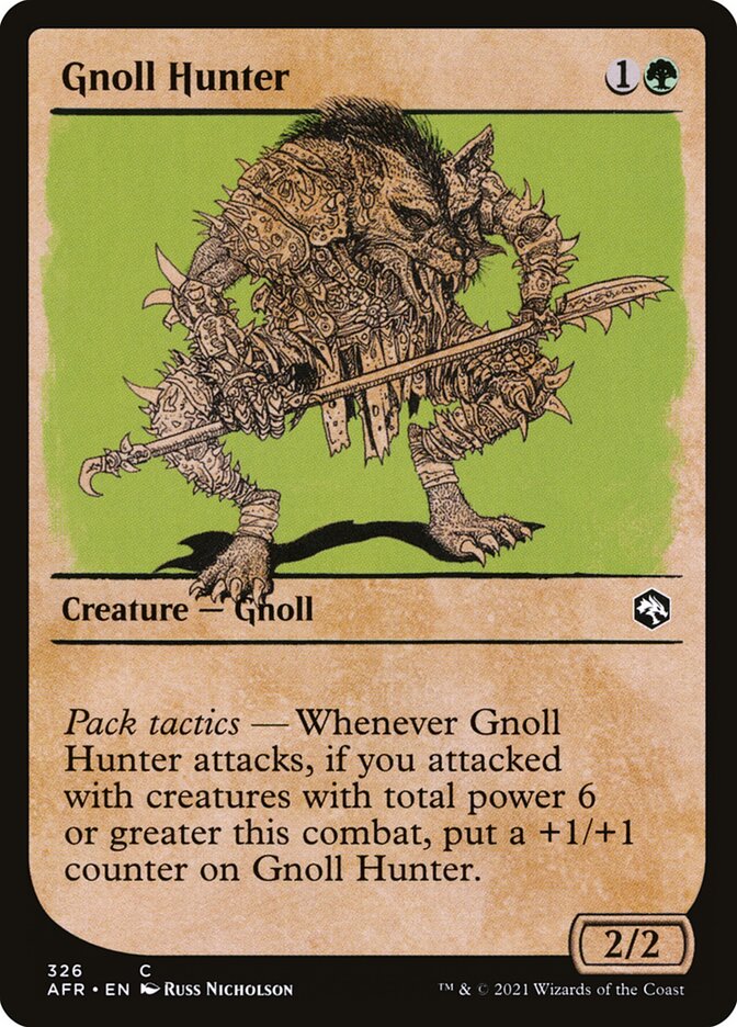 Gnoll Hunter card front