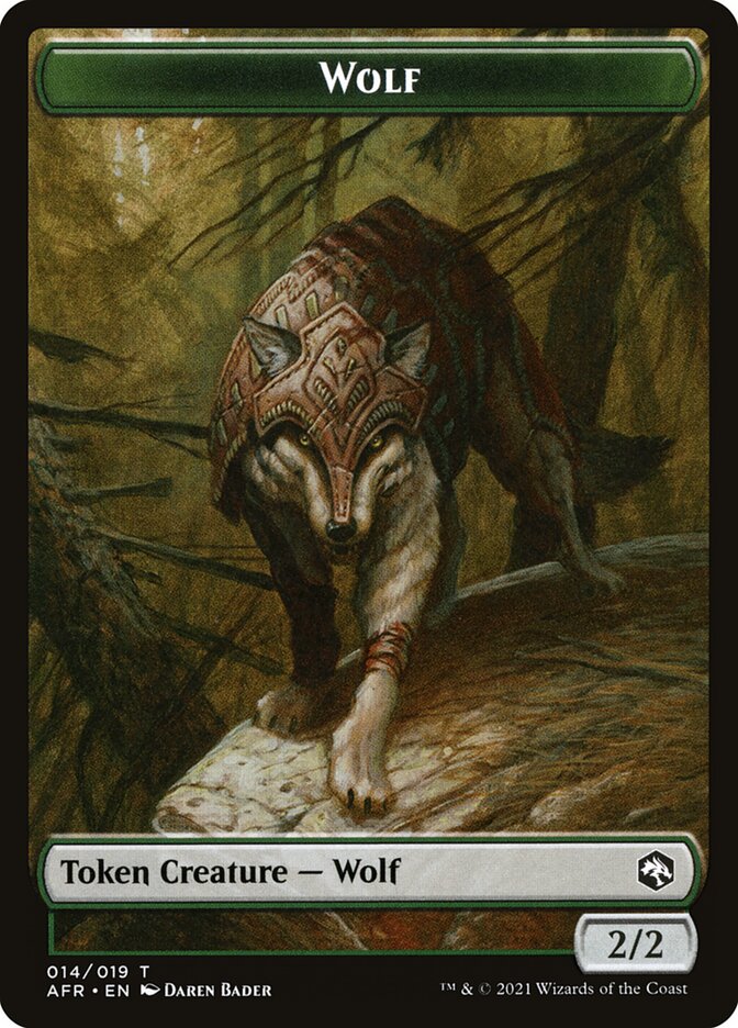 Wolf card front