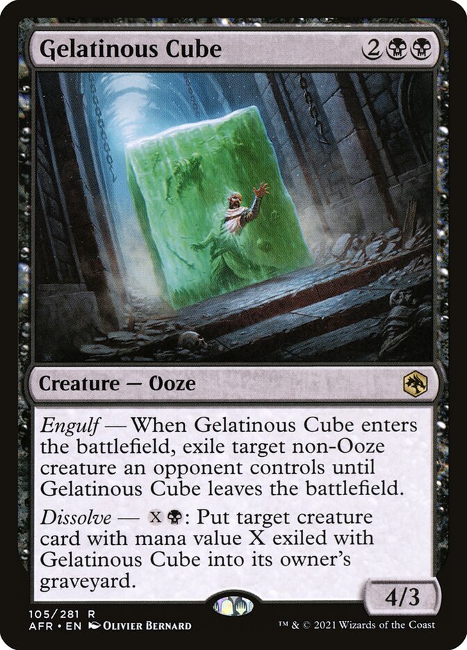 Gelatinous Cube card front