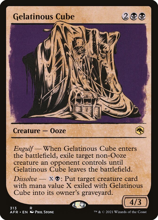 Gelatinous Cube card front