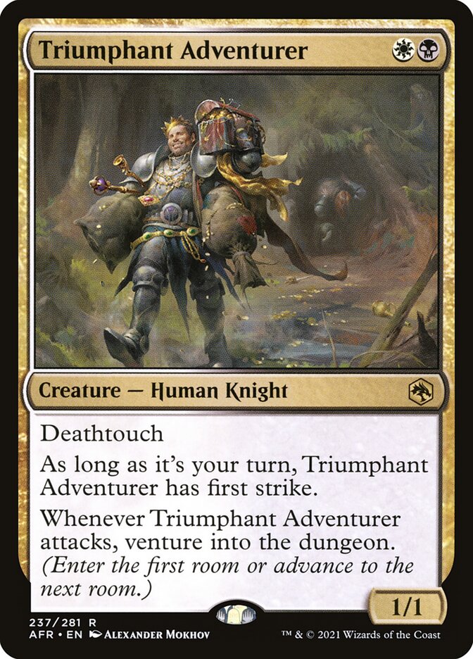 Triumphant Adventurer card front