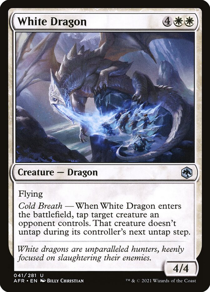 White Dragon card front