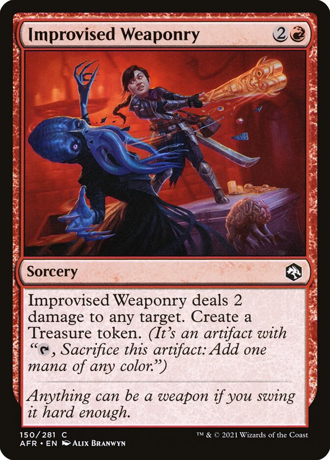 Improvised Weaponry card front