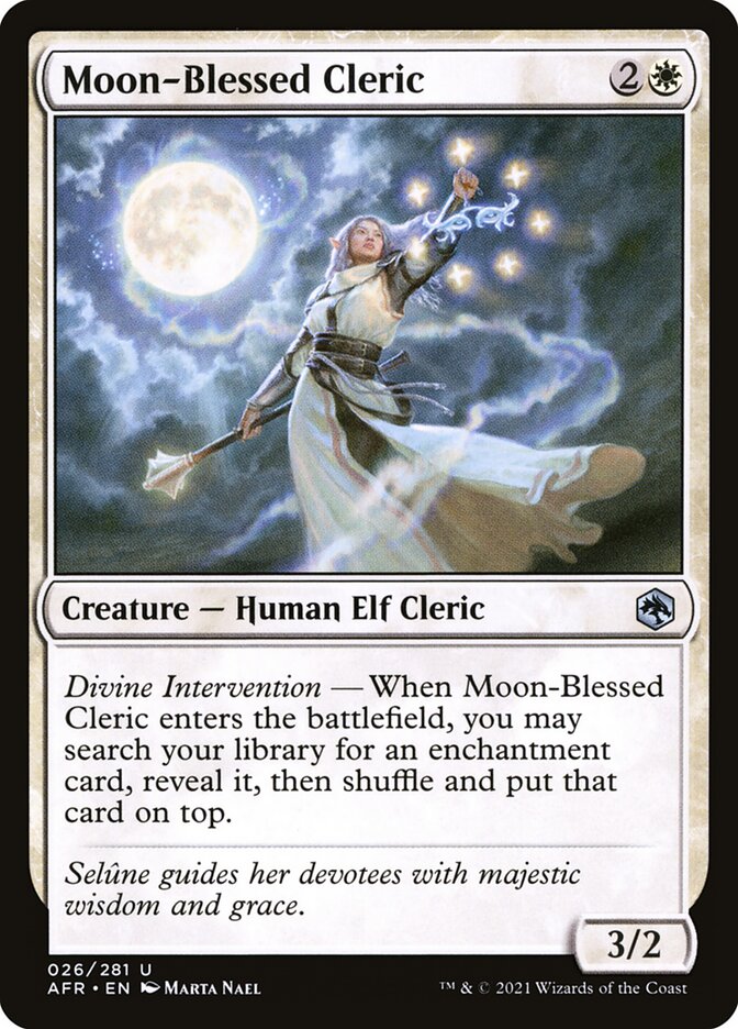 Moon-Blessed Cleric card front