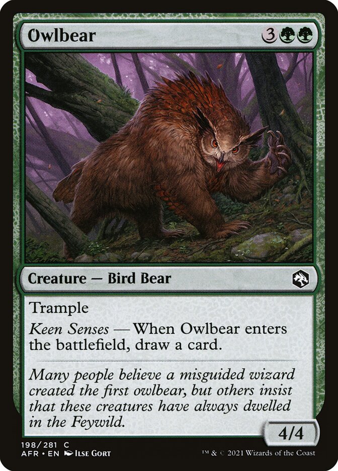 Owlbear card front