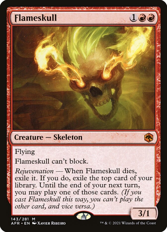 Flameskull card front