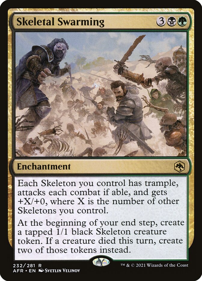 Skeletal Swarming card front