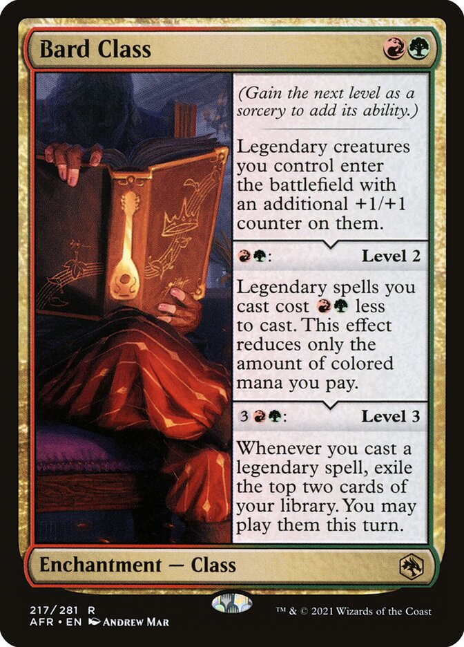 Bard Class card front