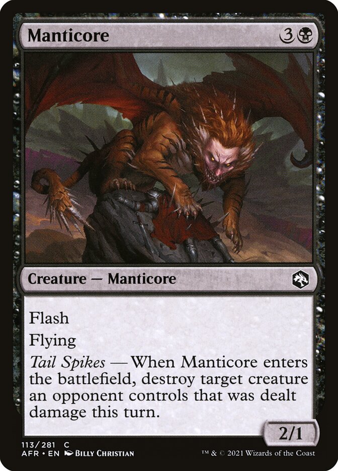 Manticore card front