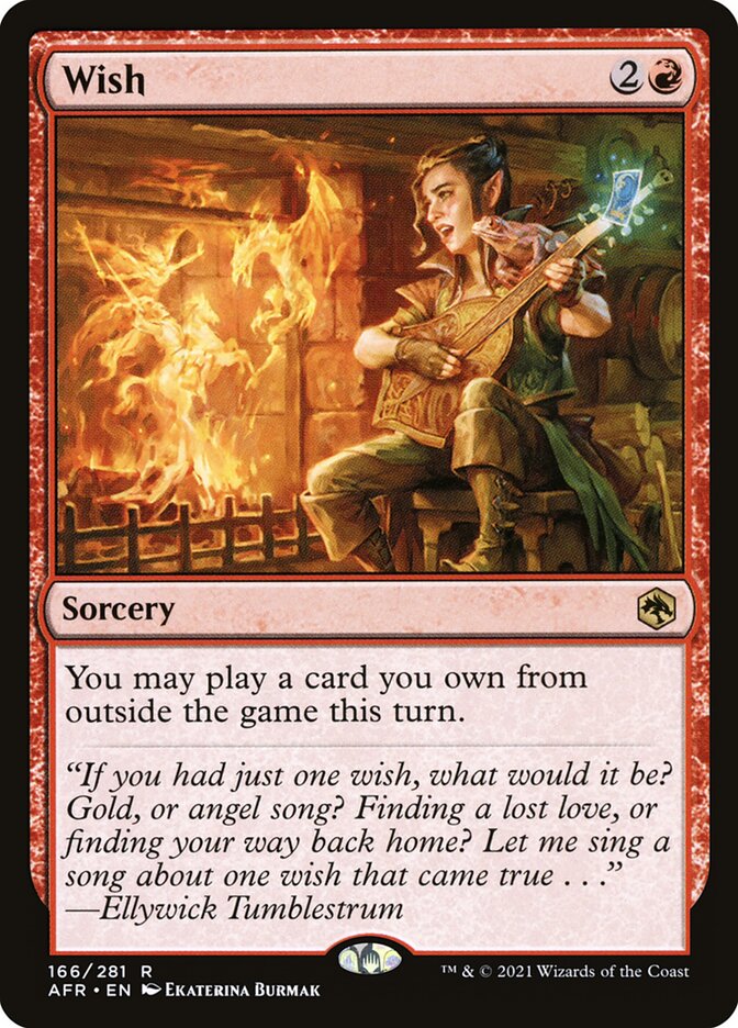 Wish card front