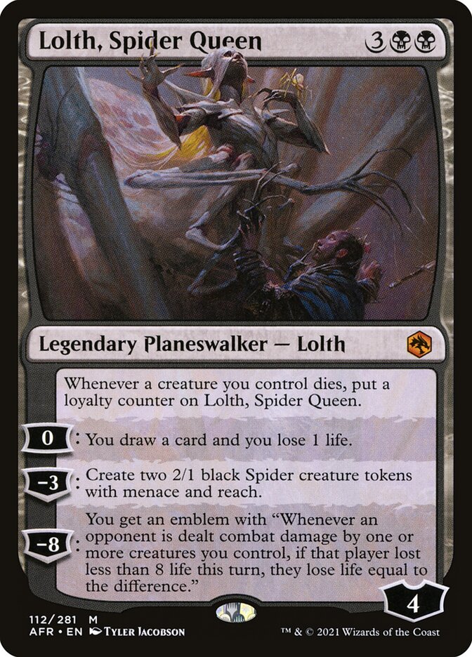 Lolth, Spider Queen card front