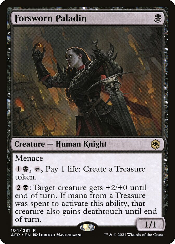 Forsworn Paladin card front