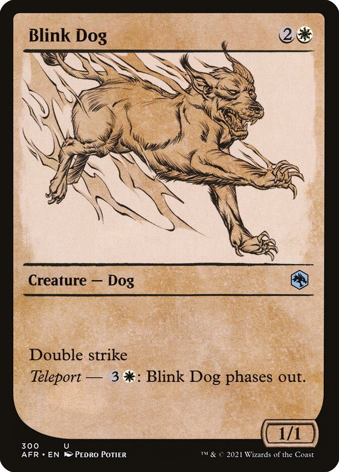 Blink Dog card front