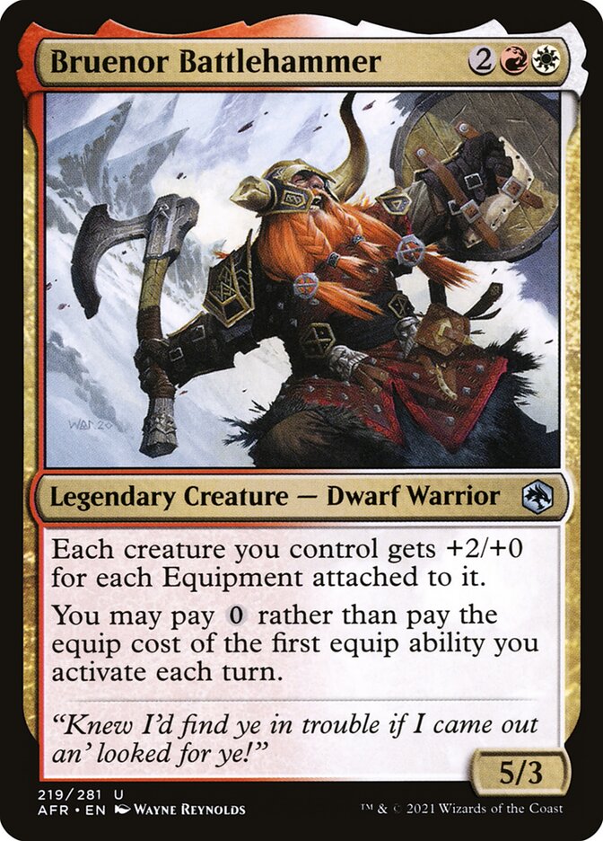 Bruenor Battlehammer card front