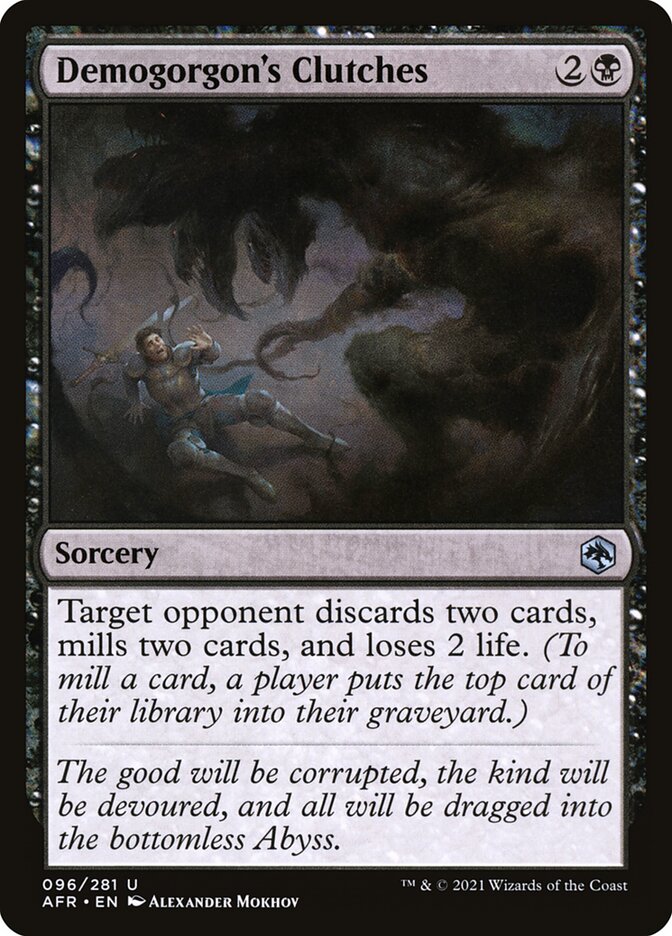 Demogorgon's Clutches card front