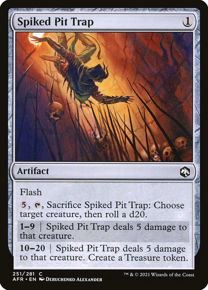 Spiked Pit Trap card front