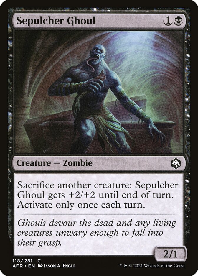 Sepulcher Ghoul card front