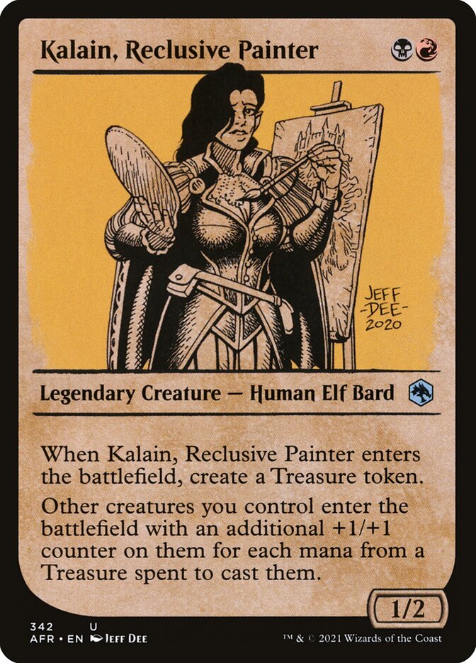 Kalain, Reclusive Painter card front