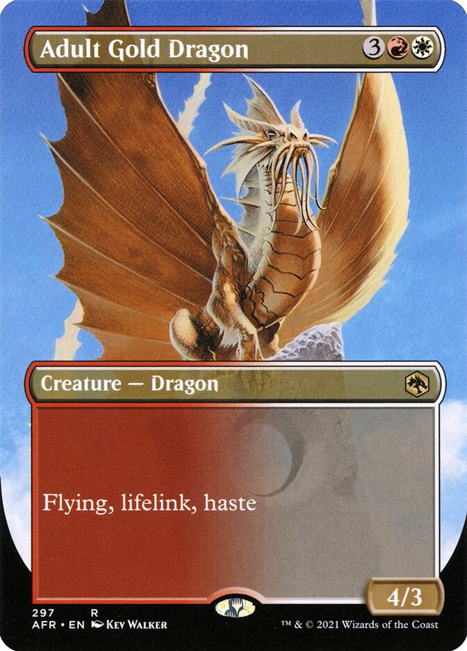 Adult Gold Dragon card front