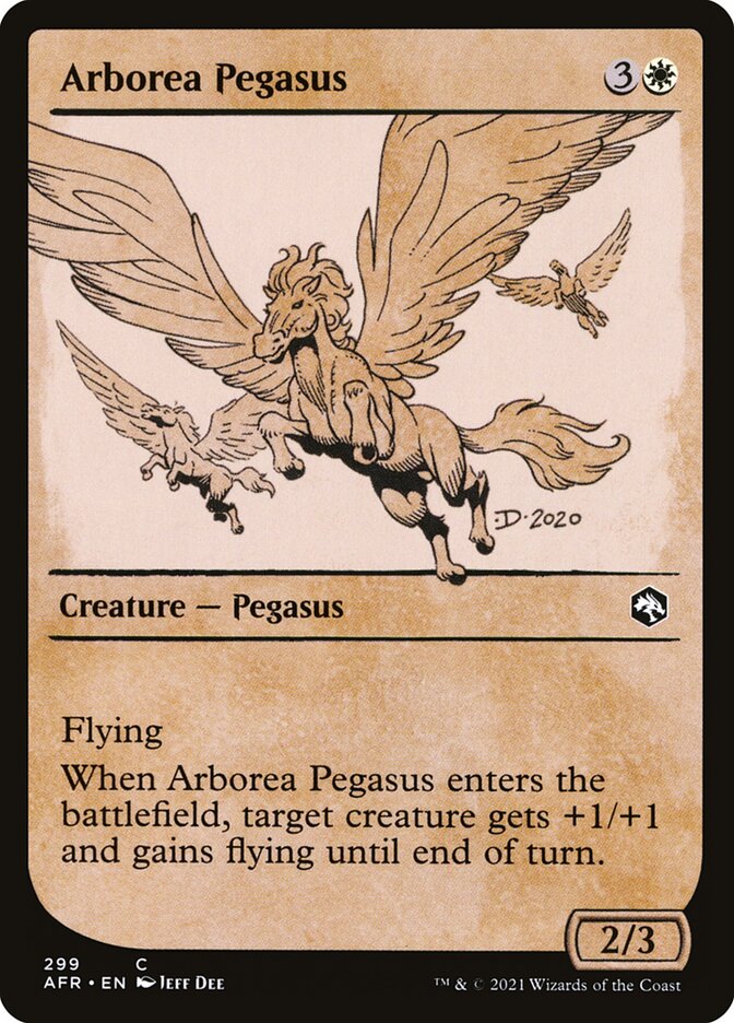 Arborea Pegasus card front