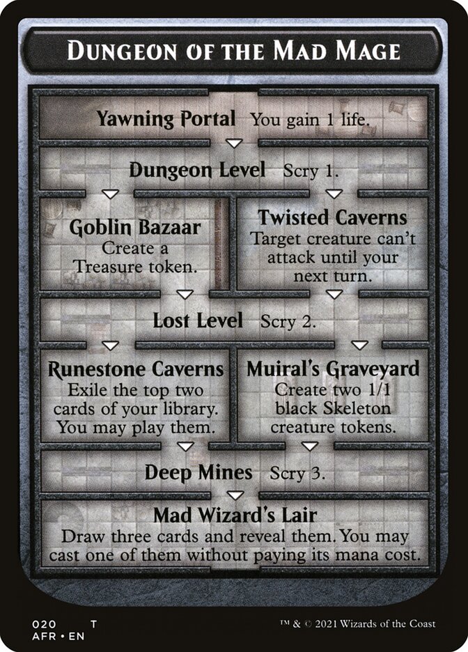 Dungeon of the Mad Mage card front