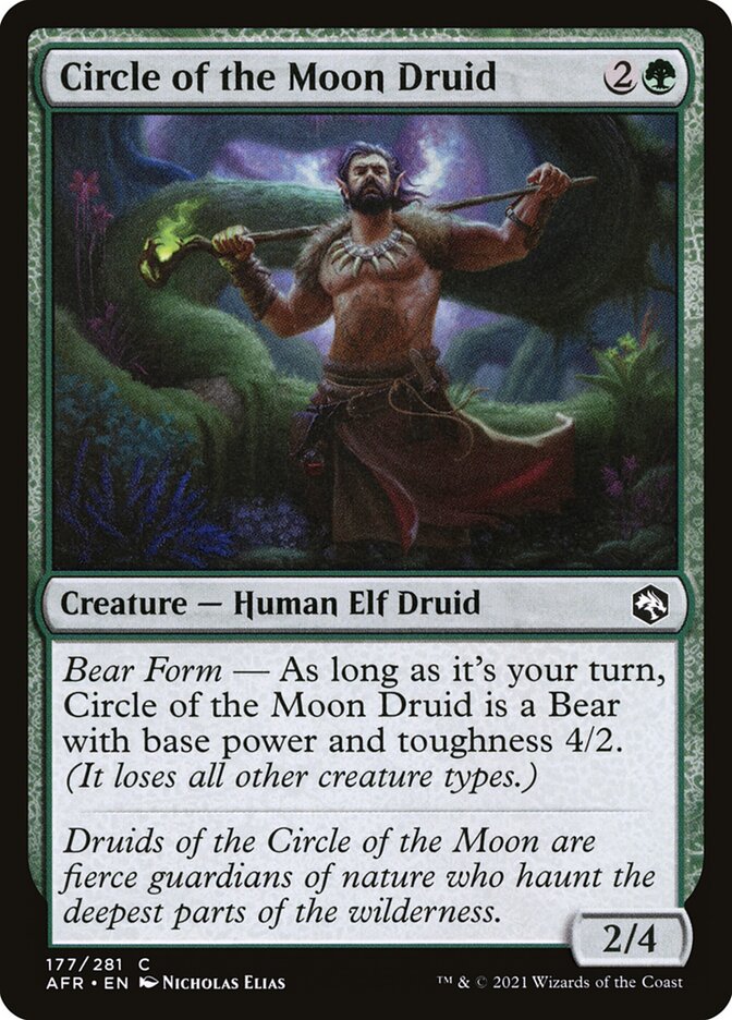 Circle of the Moon Druid card front