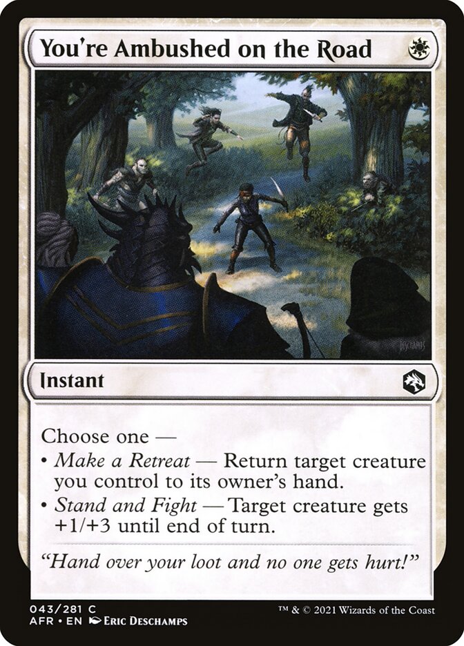 You're Ambushed on the Road card front