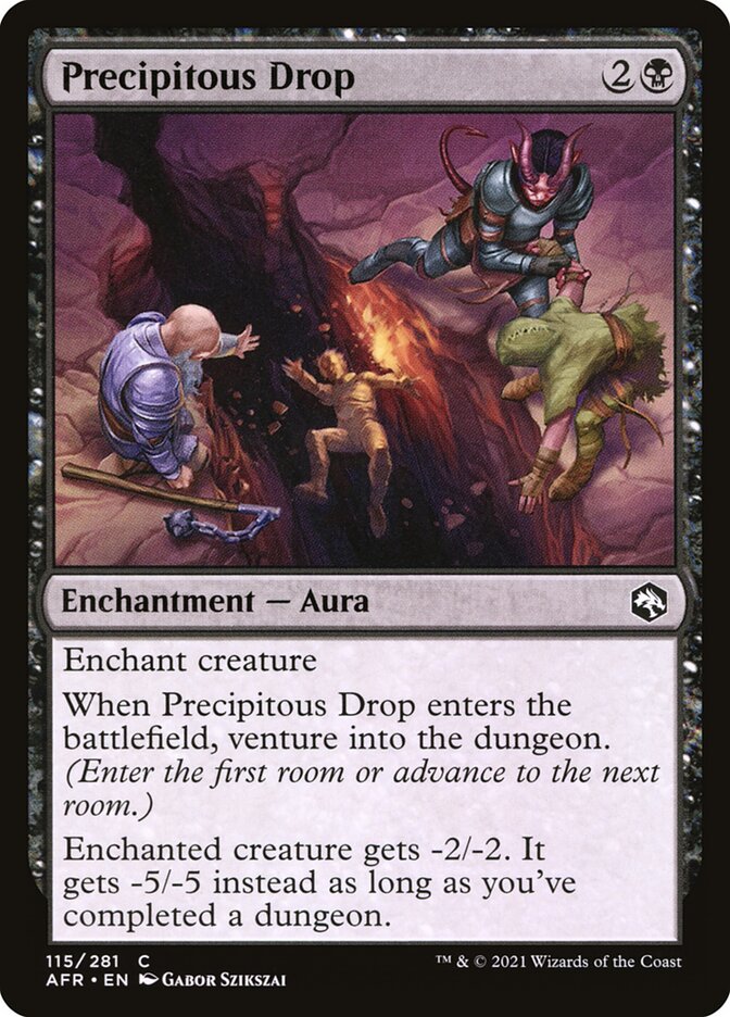 Precipitous Drop card front