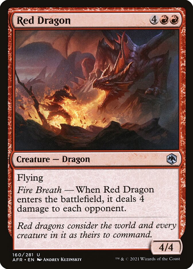 Red Dragon card front