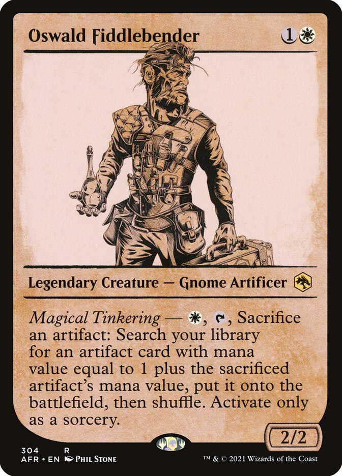 Oswald Fiddlebender card front