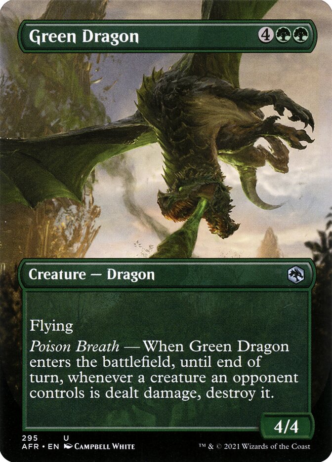 Green Dragon card front