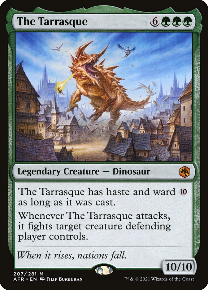 The Tarrasque card front
