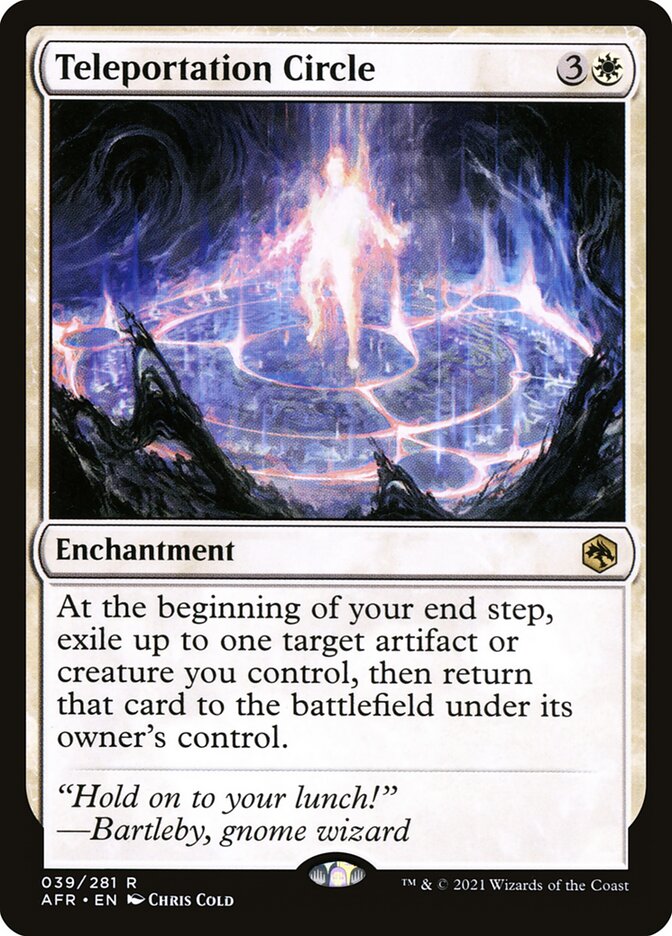 Teleportation Circle card front