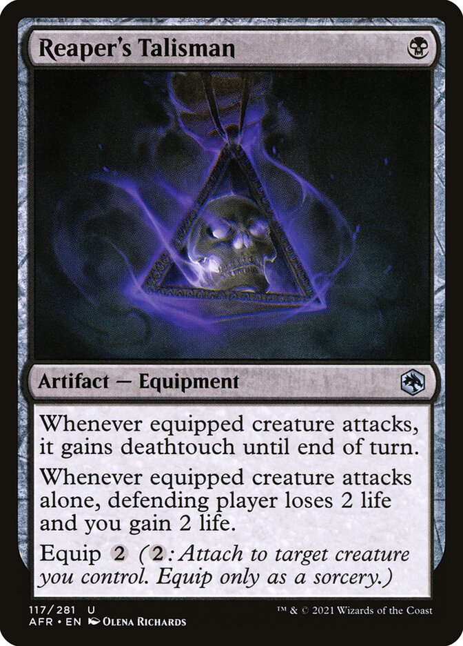 Reaper's Talisman card front