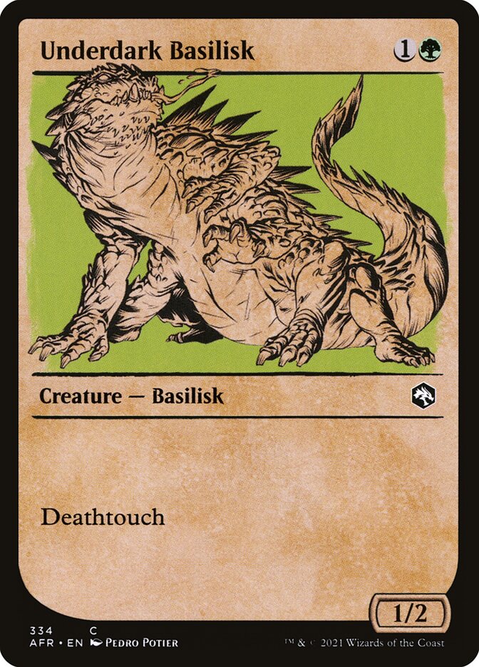 Underdark Basilisk card front