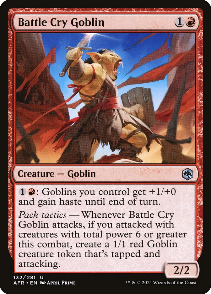 Battle Cry Goblin card front