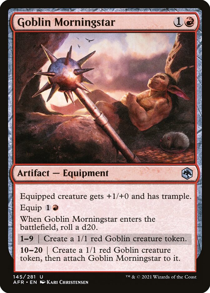 Goblin Morningstar card front
