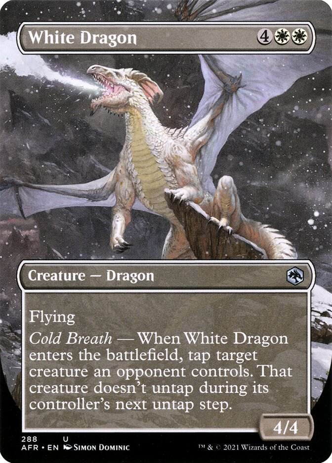 White Dragon card front