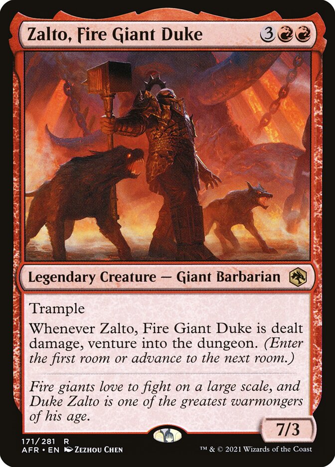 Zalto, Fire Giant Duke card front
