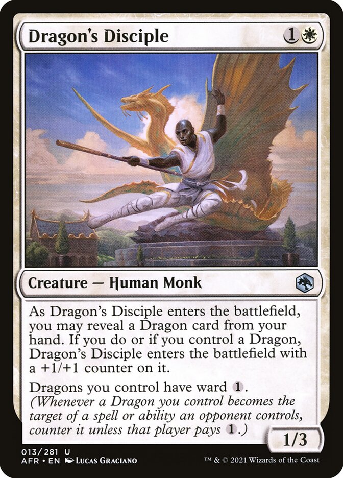 Dragon's Disciple card front