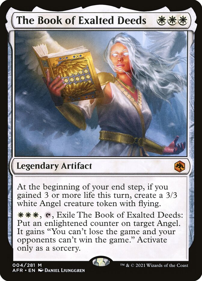 The Book of Exalted Deeds card front
