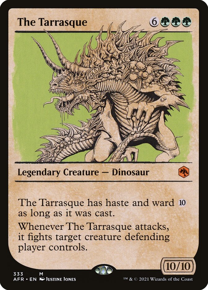 The Tarrasque card front
