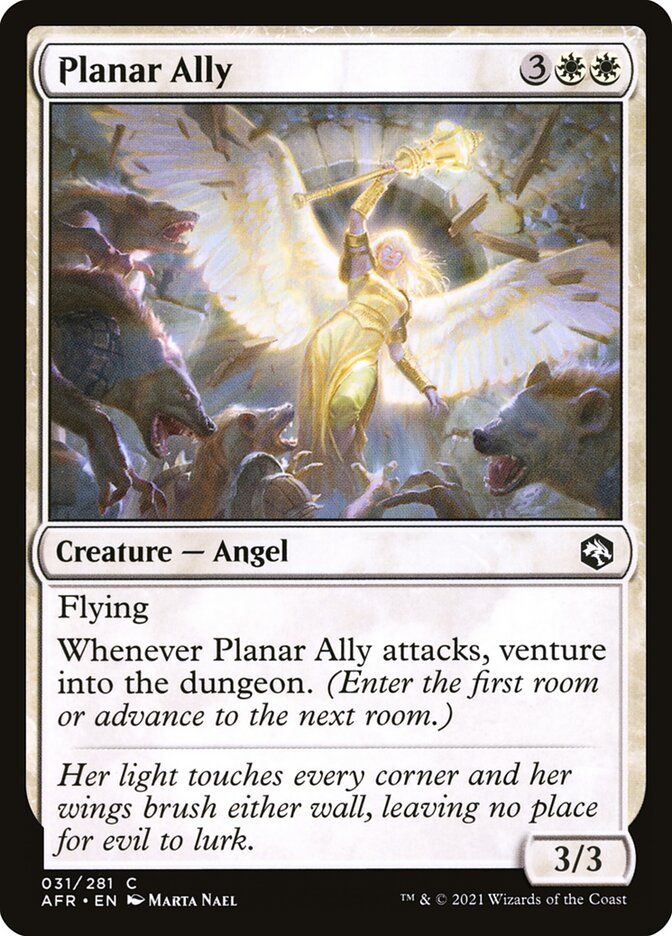 Planar Ally card front