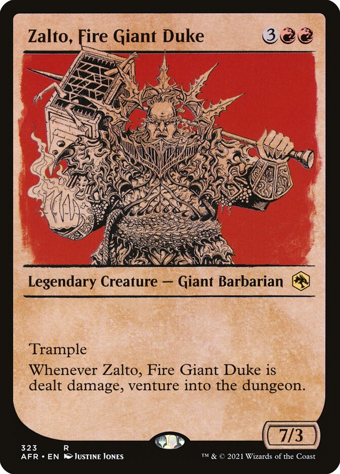 Zalto, Fire Giant Duke card front